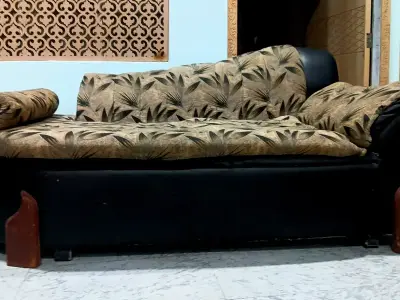 Black Brown 7 Seater Sofa Set - photo 1