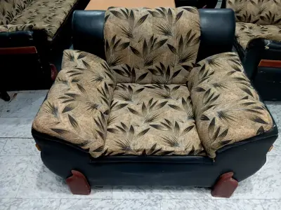Black Brown 7 Seater Sofa Set - photo 6