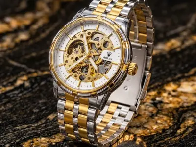 Luxury men's watches water resistant automatic skeletons premium quality