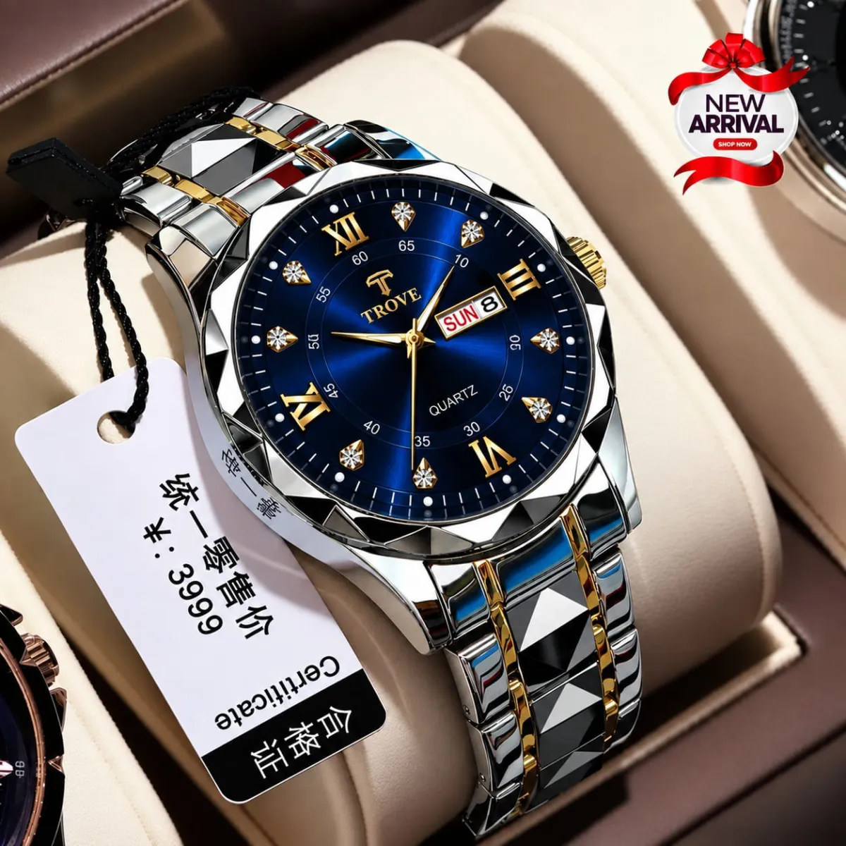 Trové high quality watches/ water resistant/ luxury design/ steenless chain/