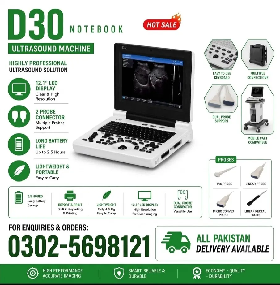 Brand New ultrasound machine available, Contact; 0302-5698121