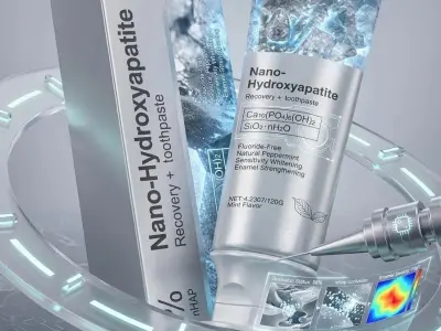 Nano-Hydroxyapatite Toothpaste 75% Whitening Cream - photo 2
