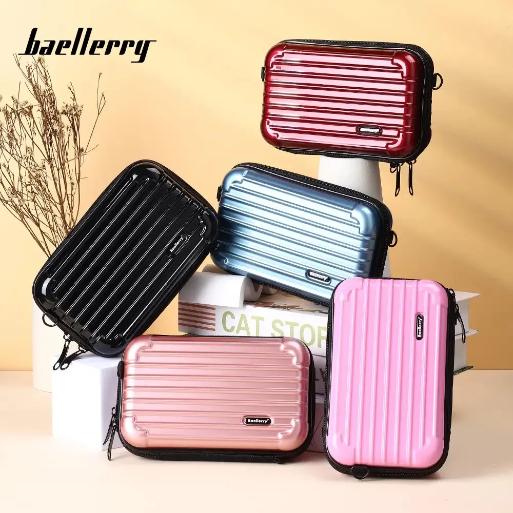 Women's 7-Inch Mini Hard-Shell Cosmetic Crossbody Bag