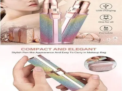 Rechargeable Eyebrow Trimmer with LED Light & Detachable Head - photo 2