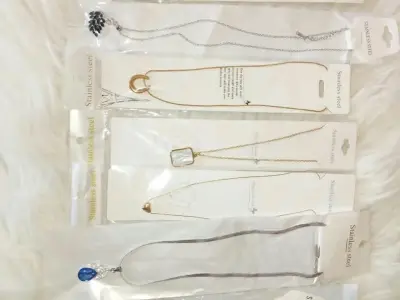 Pack Of 9 Stainless Steel Gold & Silver Plated Necklaces Set
Waterproo