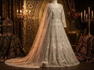 Premium Bridal Wedding Lehenga | Luxury Bridal Dress | Heavy Handwork - photo 1