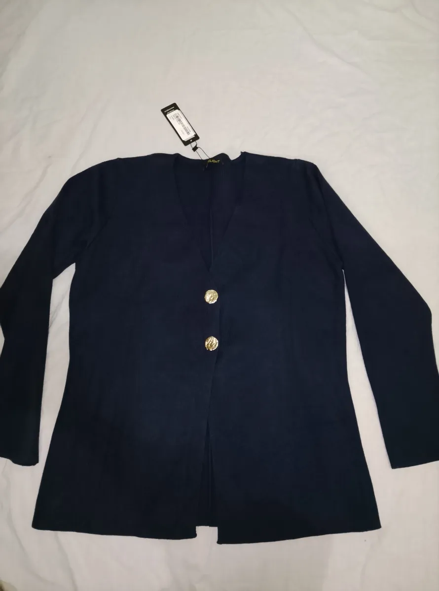 Navy blue women cardigan