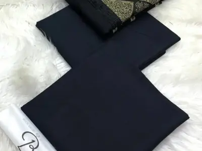 Bareeze Dhanak 3PC - Black Gold - Heavy Velvet Shawl Suit - Winter Collection 20 - photo 1