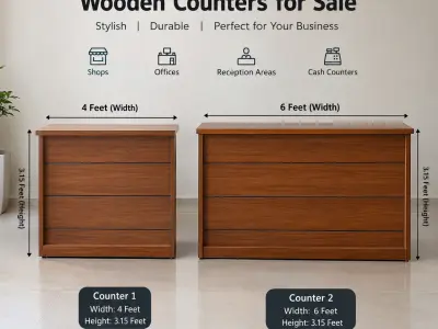 Wooden Counters for Sale – 4 Feet & 6 Feet