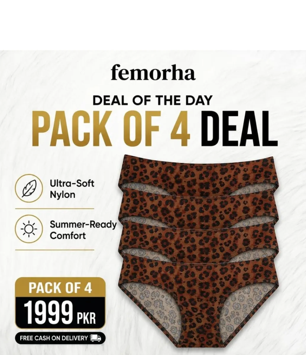 Femorha Wild Elegance Leopard Print Briefs – Ultra-Lightweight Nylon