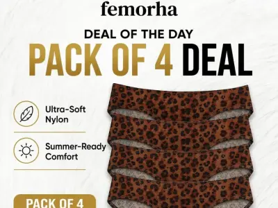 Femorha Wild Elegance Leopard Print Briefs – Ultra-Lightweight Nylon - photo 1