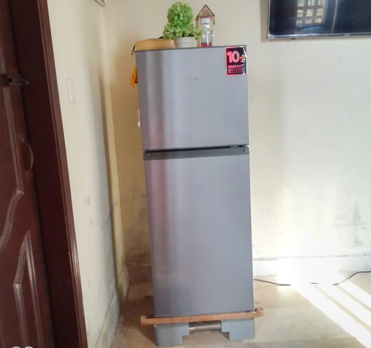 Haier 2 Door Small Size Fridge - 10 Years Warranty - Like New Condition