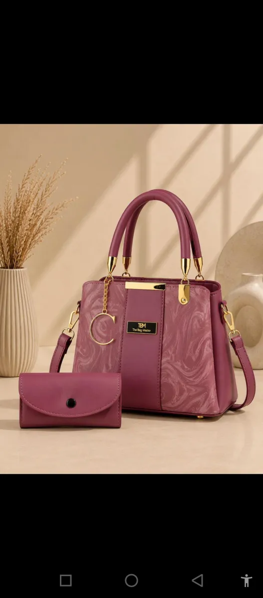 Luxurious 2-Piece Handbag & Matching Wallet Set 💼💫