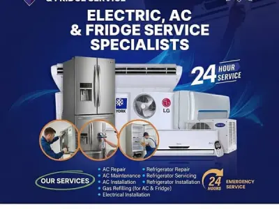 Home Appliances Repairing , Fridge , washing machine , AC Services