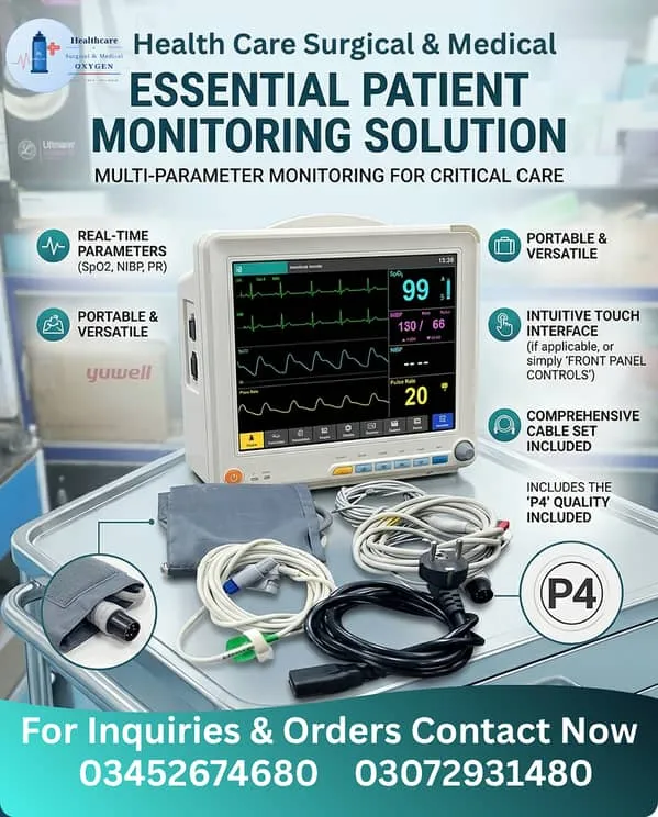 Patient Monitor Multi-Parameter Medical Equipment for ICU