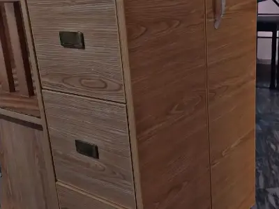 Baby Wooden Coat with Drawers and Hanging Cabinet - photo 1