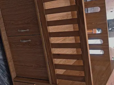 Baby Wooden Coat with Drawers and Hanging Cabinet - photo 4