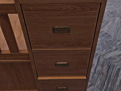 Baby Wooden Coat with Drawers and Hanging Cabinet - photo 6