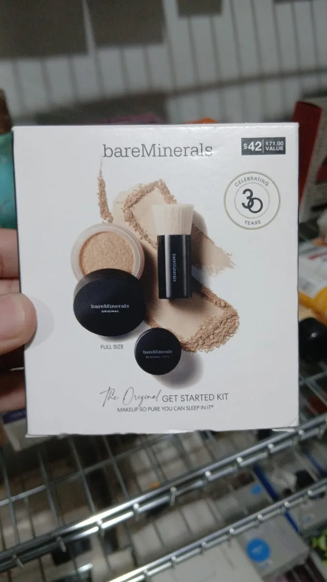 BARE MINERALS THE ORIGINAL GET STARTED KIT 3-PIECE MINERAL MAKEUP SET