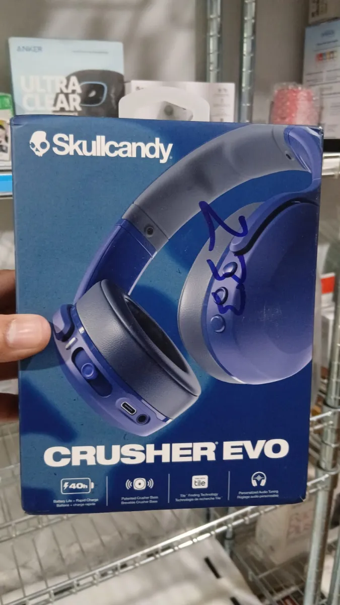 SKULLCANDY HEADPHONE CRUSHER EVO WIRELESS (S6EVW-S979) - MIDNIGHT BLUE