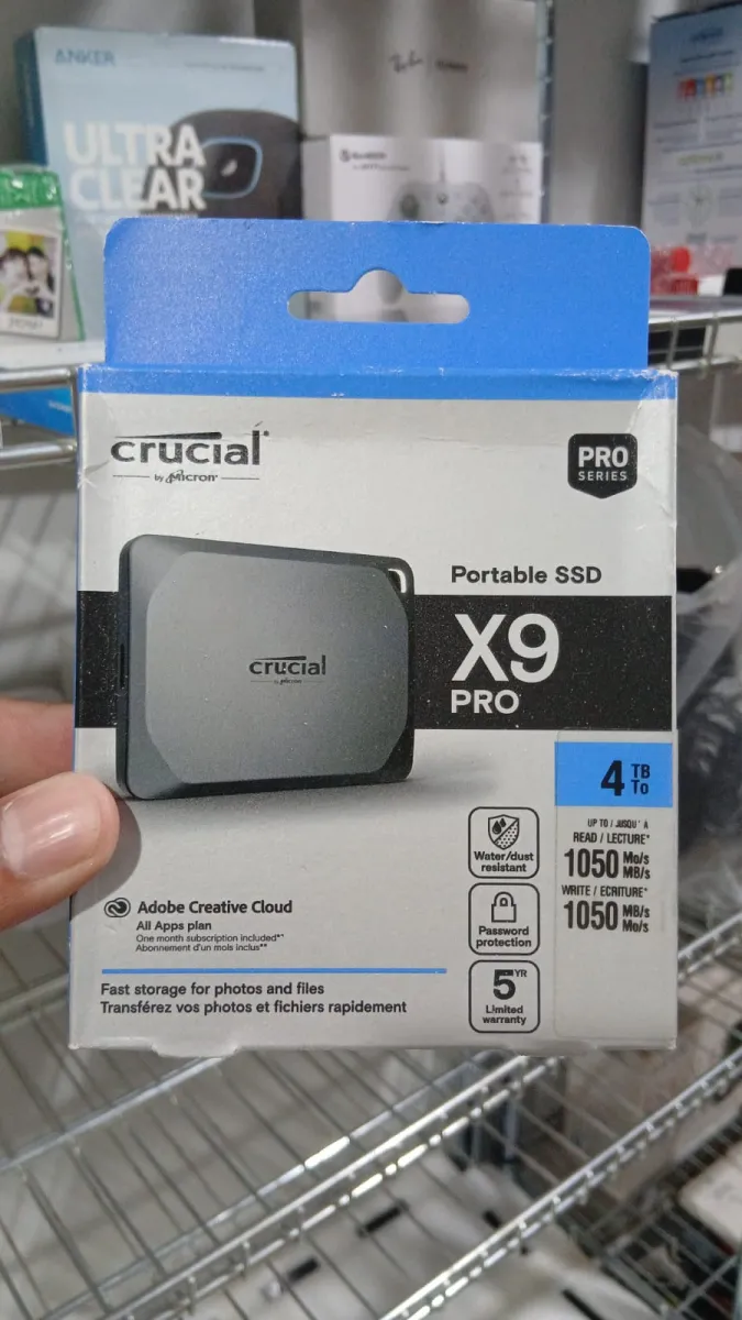 CRUCIAL SSD X9 PRO USB 3.2 GEN 2 PORTABLE (CT4000X9PROSSD9) 4TB