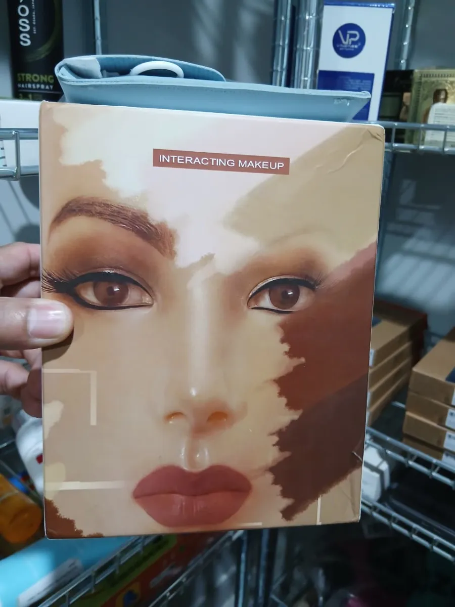 Excefore 3d Makeup Practice Face Board, Silicone Makeup Mannequin Face