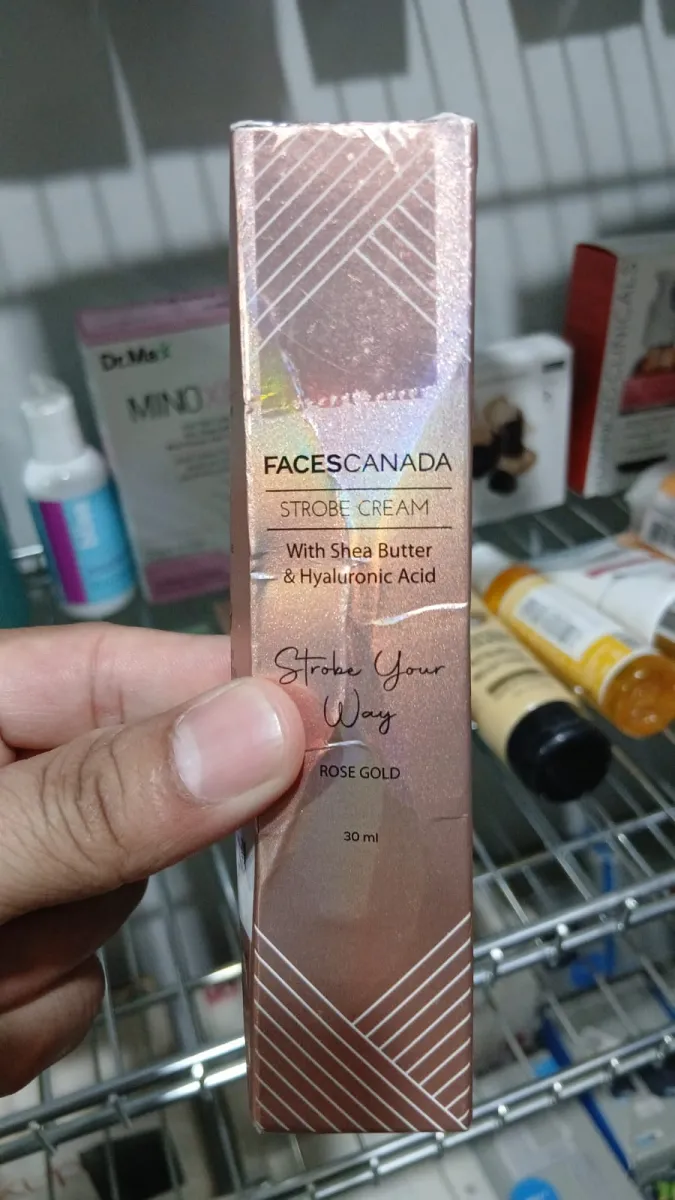 FACES CANADA STROBE CREAM WITH SHEA BUTTER & HYALURONIC ACID ROSE GOLD 30ML