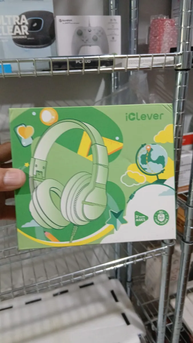 ICLEVER HEADPHONE VOLUME LIMITER 74/85DBA OVER-EAR BOYS WIRED HEADPHONES FOR KIDS - BLUE