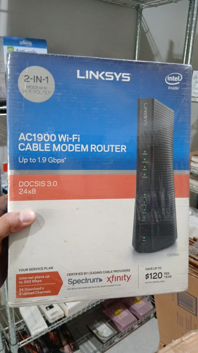 LINKSYS AC1900 Dual Band Wi-Fi Router CG7500 - Black