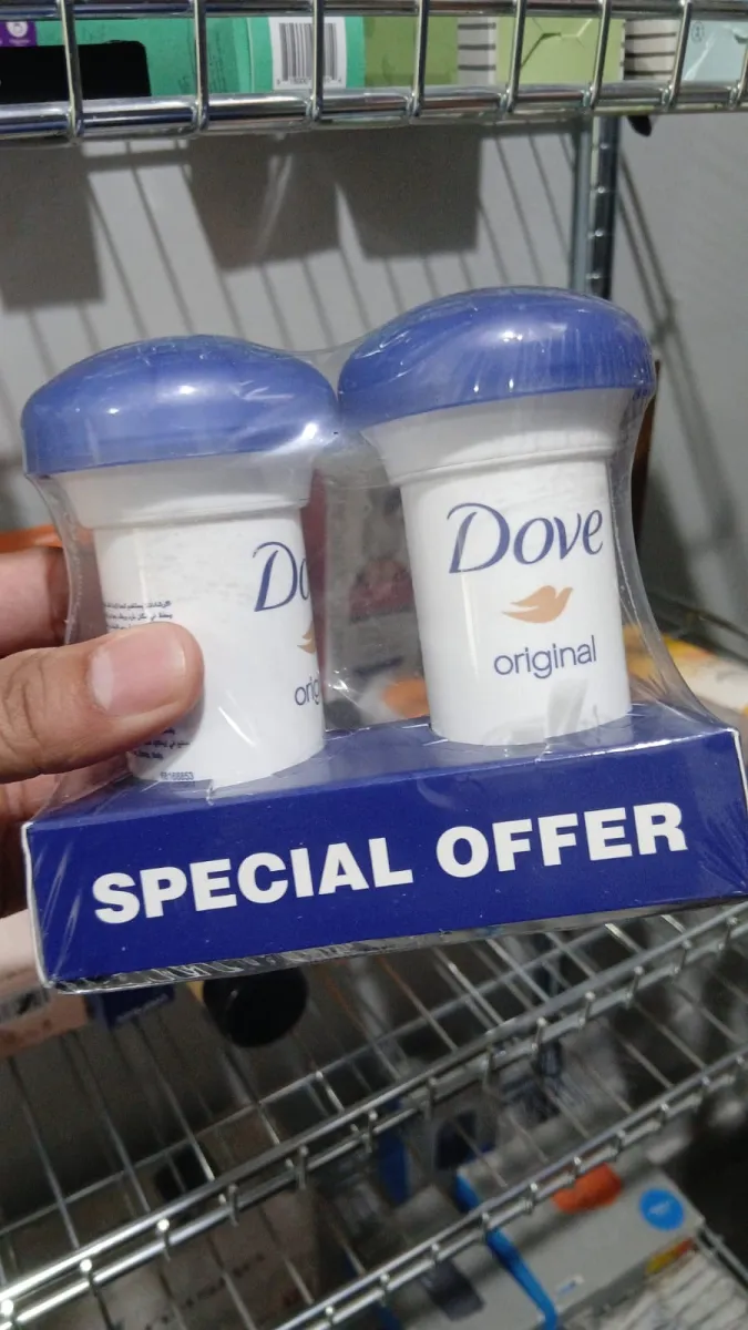 Dove Women Antiperspirant Deodorant Cream for 24H Protection - 50ml, Pack of 2