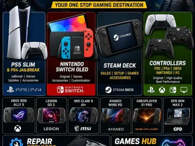 LEGION GO ROG XBOX ALLY X STEAM DECK MSI CLAW NINTENDO SWITCH 2 ps5