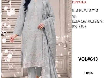 Anaya Lawn Heavy Boring Embroidered Chiffon Dupatta - photo 2