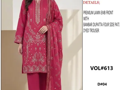 Anaya Lawn Heavy Boring Embroidered Chiffon Dupatta - photo 5