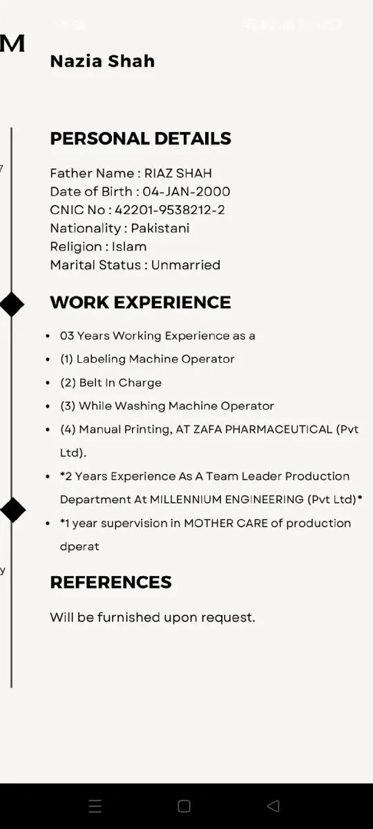 Seeking Full-Time Entry-Level Job (Karachi)