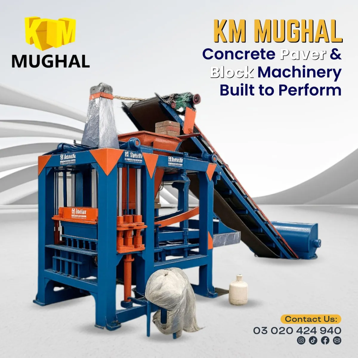 Concrete Block Making Machine for Sale in Pakistan – KM MUGHAL