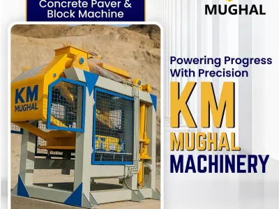Concrete Block Making Machine | Automatic Paver Block & Fly Ash Brick Machine | KM MUGHAL - photo 4