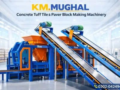 Concrete Block Making Machine | Automatic Paver Block & Fly Ash Brick Machine | KM MUGHAL - photo 7