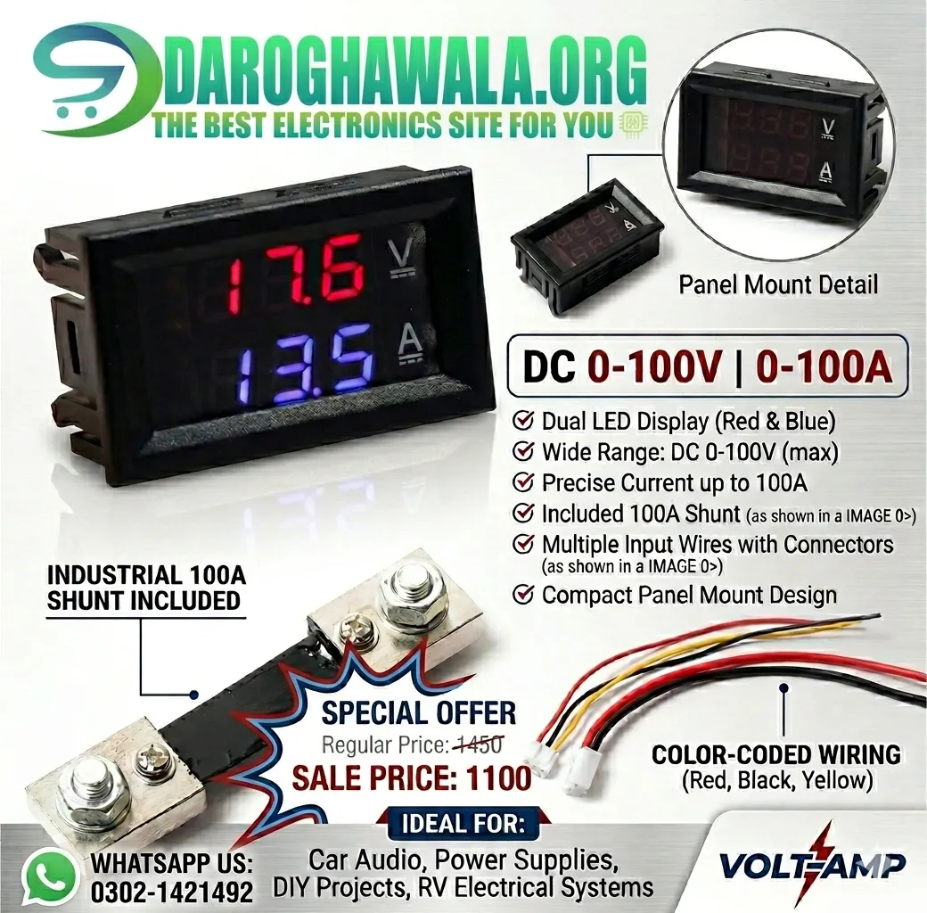 DC 100V 100A Voltmeter Ampere Meter Voltmeter Ammeter Best Price
