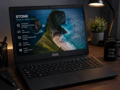 Stone Laptop | Intel Core i5 4th Gen | 4GB RAM | 500GB HDD | Windows 10 Pro - photo 1