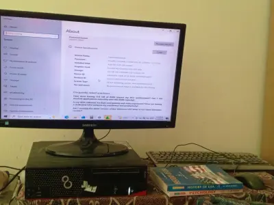 Fujitsu Core i3 4th Gen Desktop PC | 4GB RAM | 128GB SSD | Samsung LCD Monitor - photo 1