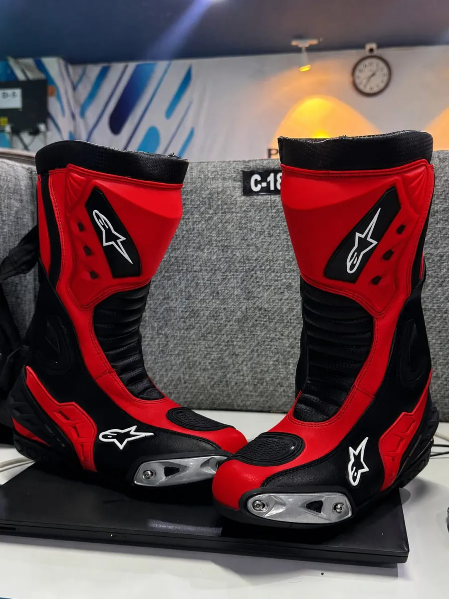motorbik leather boots