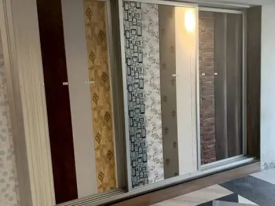 Pvc wallpanel-Fabric sheet-Wpc fluted panel-Wallpaper-Wooden flooring - photo 7