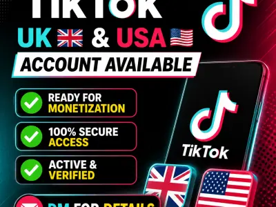 TikTok UK 🇬🇧 & USA 🇺🇸 Account Available
✅ Ready for Monetization
✅ 100% Secu