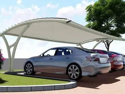 Tensile shades,car parking shades,double side parking shades - photo 1
