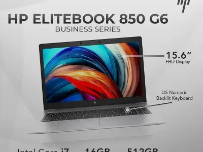 HP EliteBook 850 G6 Core i7 16GB | 15.6” Touch FHD Laptop